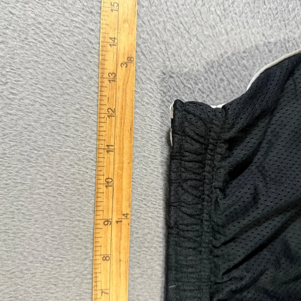 Vintage Nike Kids XL (18-20)‎ Black Mesh Basketball Pants Athletic White Stripe
